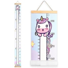 Height Chart For Kids, Baby Growth Chart, Removable Soft Pastel Lamb Theme Cartoon Animal Wall Ruler For Nursery Decor