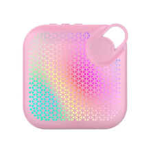 Wireless Bluetooth Speaker With 3D Sound Effects And RGB Ambient Lighting In ABS Pink