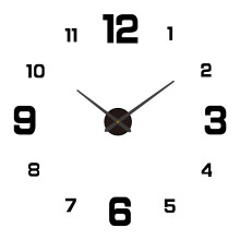 Creative Digital Luminous Clock DIY Home Wall Clock Acrylic Gold 60-90cm 3D Decorative Wall Sticker Clock