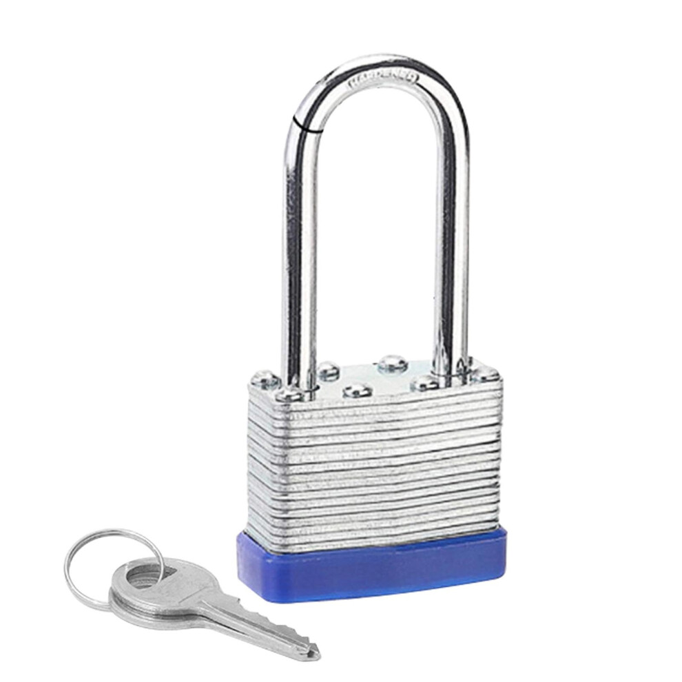 Padlocks With Keys Laminated Keyed Padlock Long Shackle Heavy Duty Weatherproof Lock For Storage Units Gym Locker 9393856782864