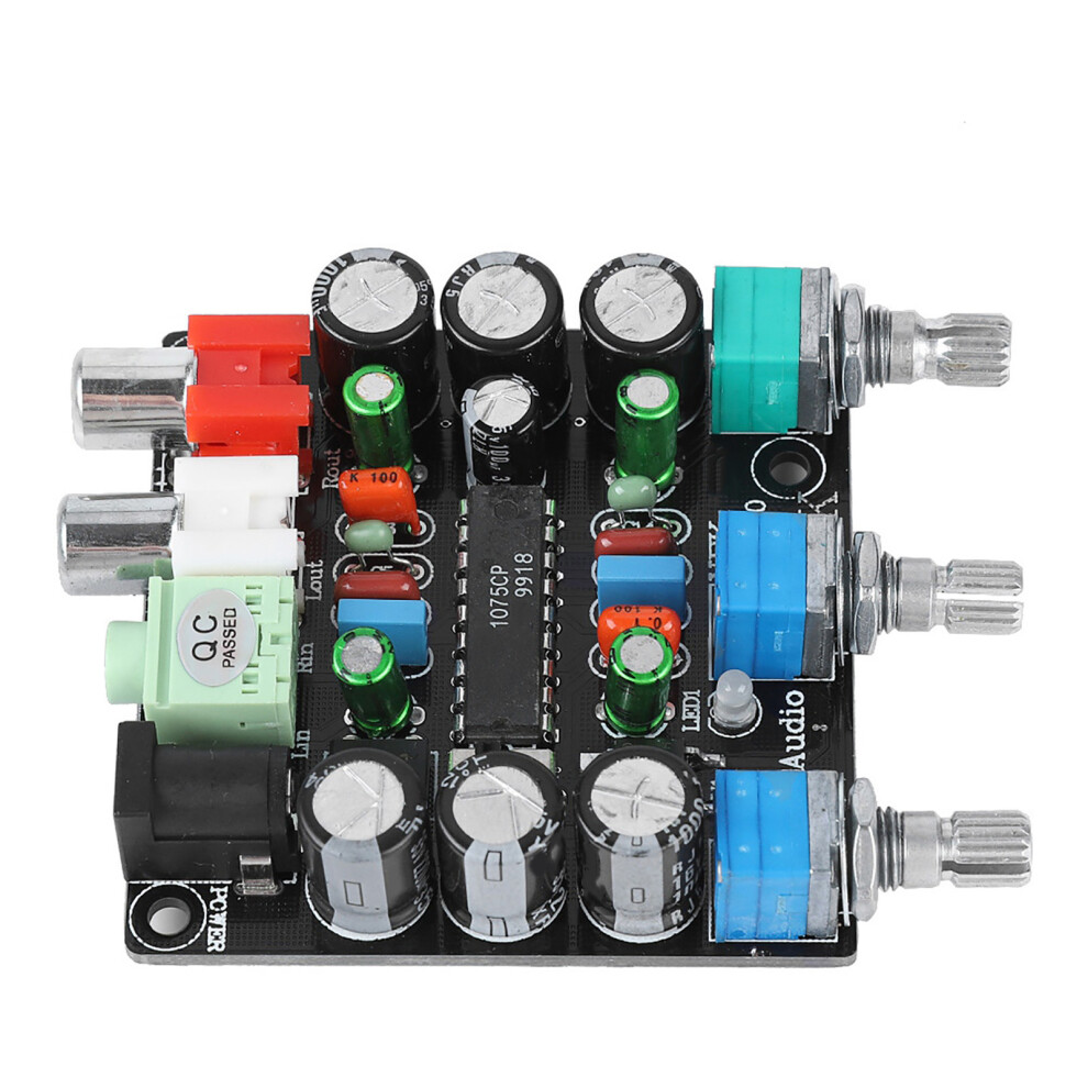 2 Channels Amplification Preamp Board For Hifi Audio Mixer, Black 8781350323644