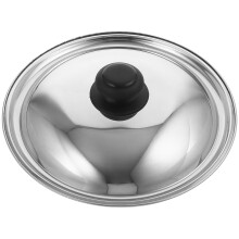 Kitchen Pot Cap Round Lid Silver Steel 1pack