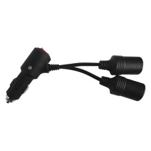 Two-Way Car Adapter On/Off Switch 240W Power Output Vehicle Power Splitter For 12V/24V Cars