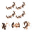 4Paren Metallische Cape Kraag Clip Diverse Kleuren 5