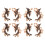 4Paren Metallische Cape Kraag Clip Diverse Kleuren 1