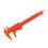 5Pcs Orange Durable Plastic Mini Vernier Caliper Gauge for Measure Use 7