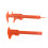 5Pcs Orange Durable Plastic Mini Vernier Caliper Gauge for Measure Use 1