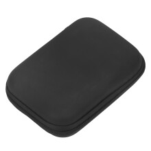 2Pcs Eva Storage Case Black Hard Shell Headset Data Cable Organizer