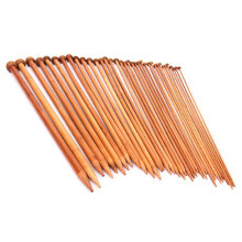 Zestaw 36 bambusowych drutów do robótek ręcznych 2,0–10 mm