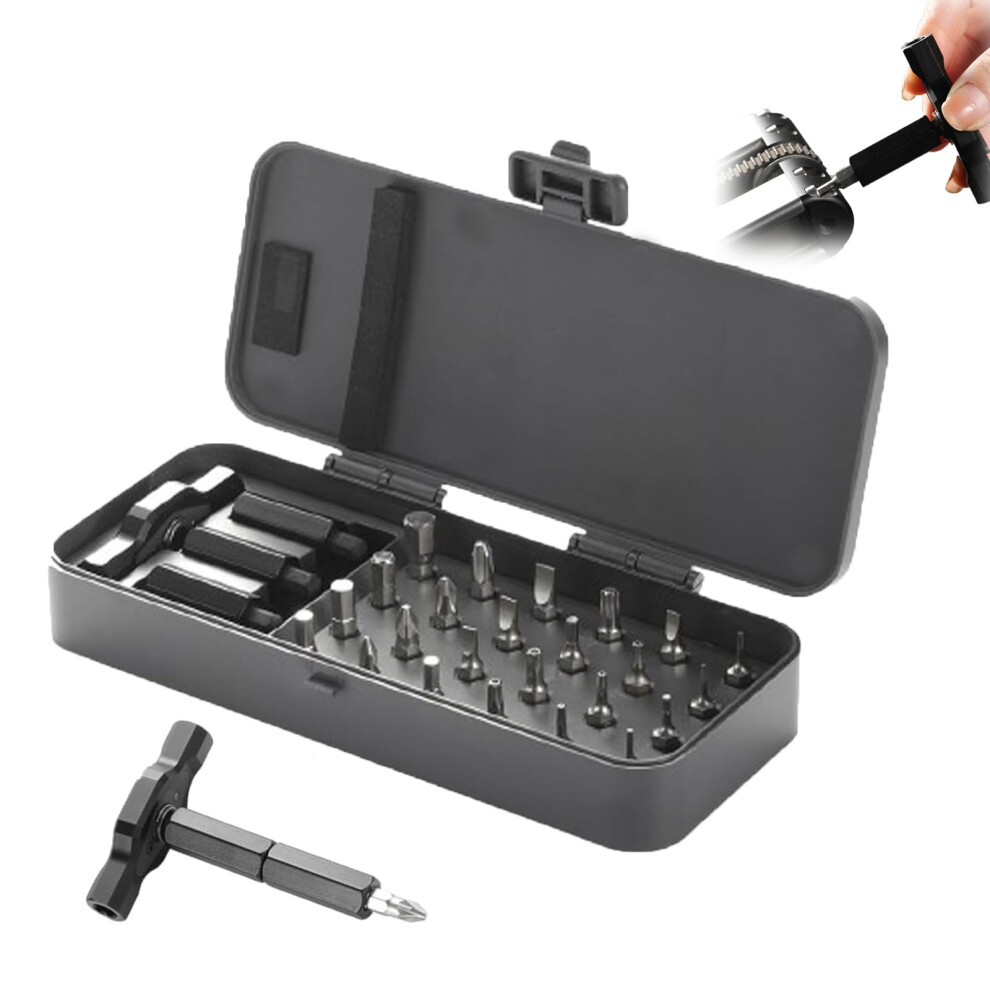 24-In-1 Screwdriver Set Rs1 Ratchet Magnetic Compact Multi-Purpose T-Handle S2 Magnetic Bits-image-OPC-PKJ9VJF-NEW