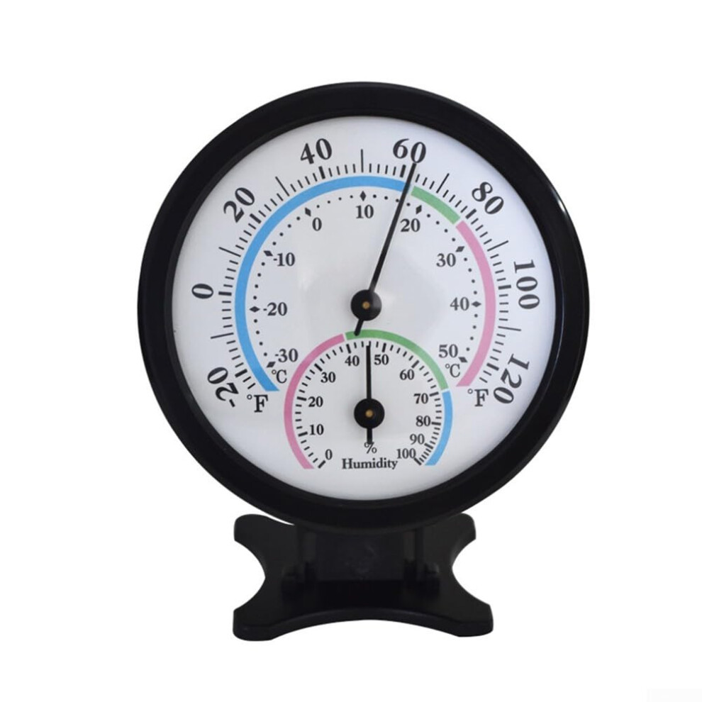 Mini Pointer Thermometer And Hygrometer Black Compact Environment Monitoring Device For Home Or Office 9354506773496
