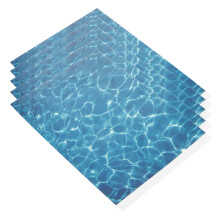 Model Wasserblatt Sandtisch Zubehör Dunkelblau Kunststoff 5 Stück