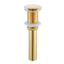Bathroom Sink Drain Pop Up Assembly, Brass Finish Pop Up Drain Stopper Kit, 1/4-Inch Size
