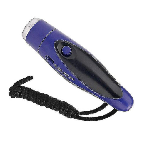 (Blue) Three-tone Electronic Whistle With Handheld Survival Whistle