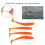 50 Stück 5cm weiche Kunststoff-T-Schwanflossen-Köder, Mehrere Farben 7