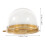 50Pcs Small Cake Boxes Portable Clear Mousse Container Golden Color 10