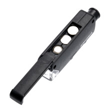handmikroskop 60x-100x mit led-beleuchtung, taschenmikroskop schwarz