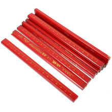 matita falegname 72 pz con mina nera dura e rivestimento rosso per legno