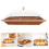 Set Cestino Pane Con Coperchio Trasparente Per Alimenti Verdure Dolci 6