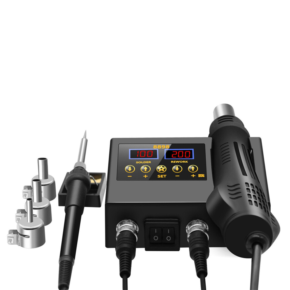 Hot Air Rework Soldering Station With Heat-Set Temperature Led Screen Display For Electronics Repair Accessories 9016109923516