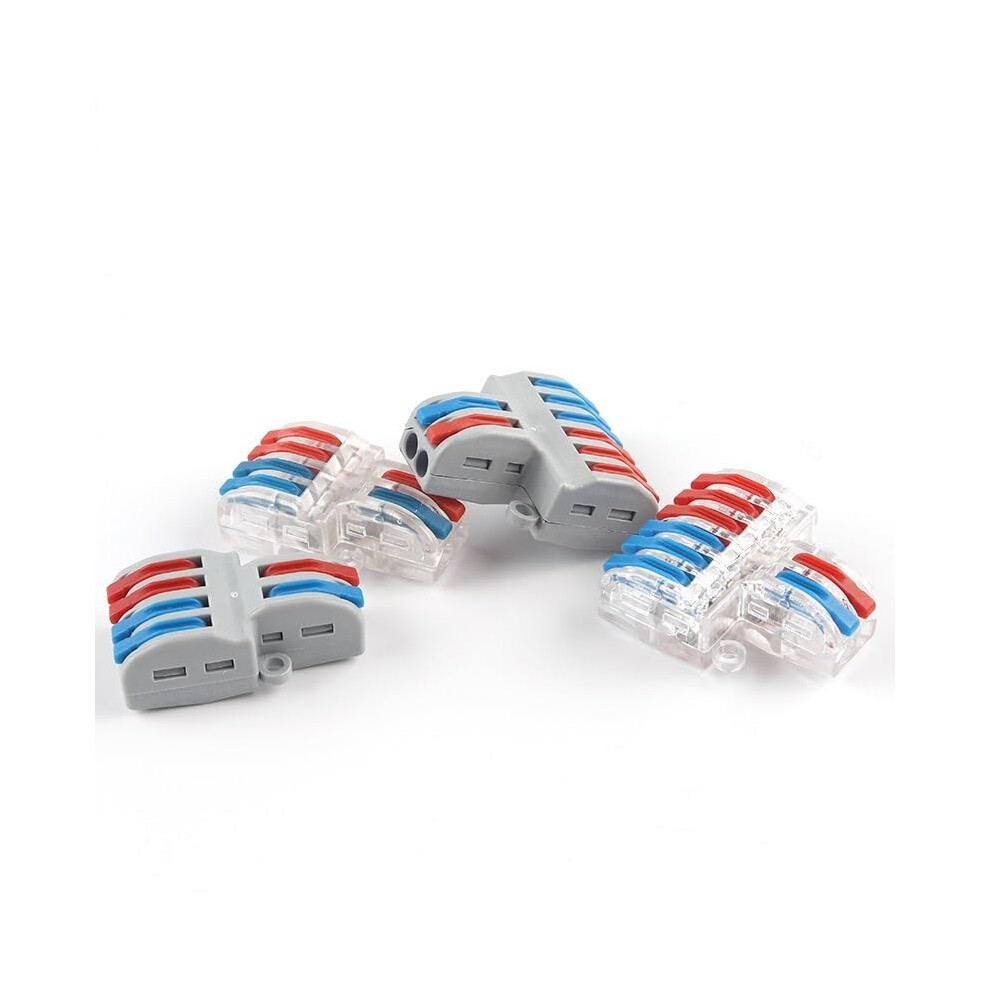 Spl-42/62 Quick Splitter Splicing Terminals Push-In Wire Connector, 5 Pack, 62T, Compact Electrical Wiring Connectors 9393856784448