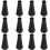 Flexible Soft Rubber Arrow Covers 12-Piece Red For Youth Bow Practice Target Tips 5