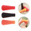 Flexible Soft Rubber Arrow Covers 12-Piece Red For Youth Bow Practice Target Tips 3