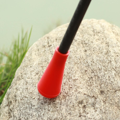 Flexible Soft Rubber Arrow Covers 12-Piece Red For Youth Bow Practice Target Tips 1