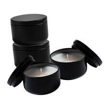 Canned Scented Candles Small Tin Jar Candles Set Of 4 Essential Oil Fragrance