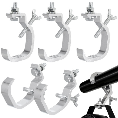 6 lichtklemme aluminium mit haken für