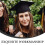 cappello da laurea nero con nappina e ciondoli dorati 2025 7
