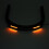 210MM Black Curved Motorcycle Rear Seat Frame Loop Hoop with LED Light 8