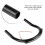 210MM Black Curved Motorcycle Rear Seat Frame Loop Hoop with LED Light 3