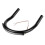 210MM Black Curved Motorcycle Rear Seat Frame Loop Hoop with LED Light 9
