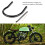 210MM Black Curved Motorcycle Rear Seat Frame Loop Hoop with LED Light 15