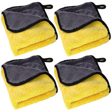 Microfibre Drying Towel 4 Pcs Pack, 30x60 cm, Microfibre Cloth for Bathrooms Showers Glass Car Detailing Hair