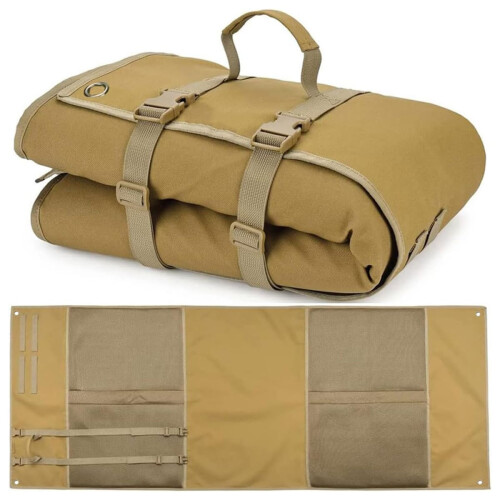 Shooting Mat Extra Large Durable Ground Pad For Range Shooting And Hunting Foldable Roll Up Prone Pad Khaki
