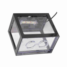 Exquisite Schwarzes USB-LED-Fischglas – Perfekte Büro- oder Tischdekoration