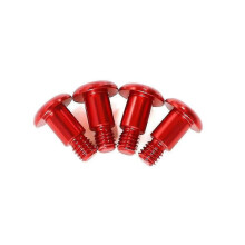 4PCS Aluminum Alloy Step Screw for 1/10 TT02/TT02B RC Car Upgrade Parts Red