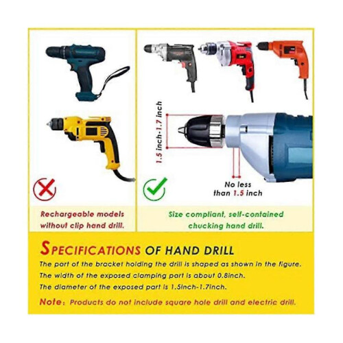 Square Hole Drill Bit Adapter for Installation And Disassembly -mortising Attachment for Drill Pres 1