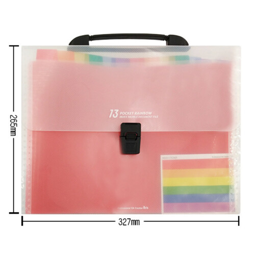 13 Fächer A4 Regenbogen Ablage Mappe 1