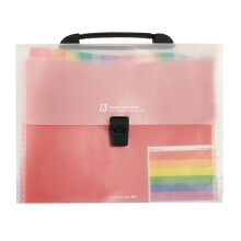 13 Fächer A4 Regenbogen Ablage Mappe