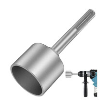 Max Ground Rod Driver, 65mm Heavy Duty Steel Drill Bit Driver,for RotaryHammer Drill Grounding