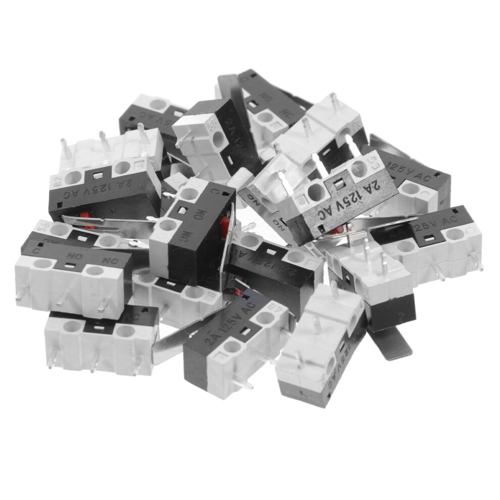 20Pcs Micro Limit With Lever Arm 2A For Electronics Automotive 3221506234202