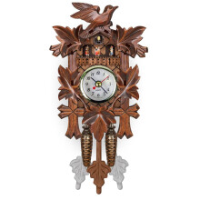 Wooden Hanging Clock Large Modern Cuckoo Clock Vintage Style Birdhouse Wall Clock For Home Bedroom Living Room Office Type 15