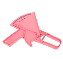 Fat Caliper Measuring Tool Body Fat, Skinfold Measurement Tool, Adjustable Stainless Steel, Pocket Size, Gym Accessory