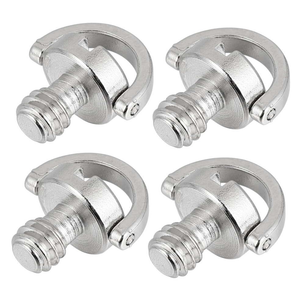 Slotted Ring Camera Screws 4-Pack For Quick Release Plates On Tripods And Gimbals 9393856786237