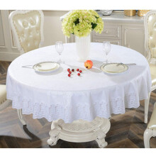 Tablecloth Bronzing European Style Plastic PVC Round Table Cloth, Household Use, E Large, For Hotels And Restaurants
