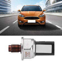 Kraftstoffeinspritzleiste Drucksensor für Peugeot 2.0 HDI TDCI, ABS-Kunststoff, Schwarz/Silber