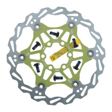 6 Bolt Mountain Bike Brake Disc Rotor With Mounting Screws Wear Resistant Floating Brake Rotor For Mountain Bikes